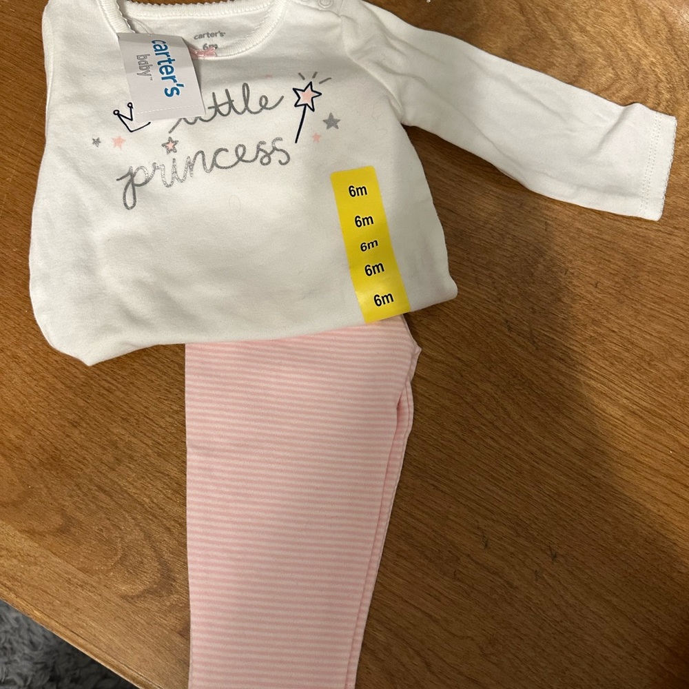 Carter's Little Princess Set - White and Pink